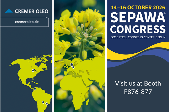 Meet CREMER OLEO at SEPAWA® Congress 2026