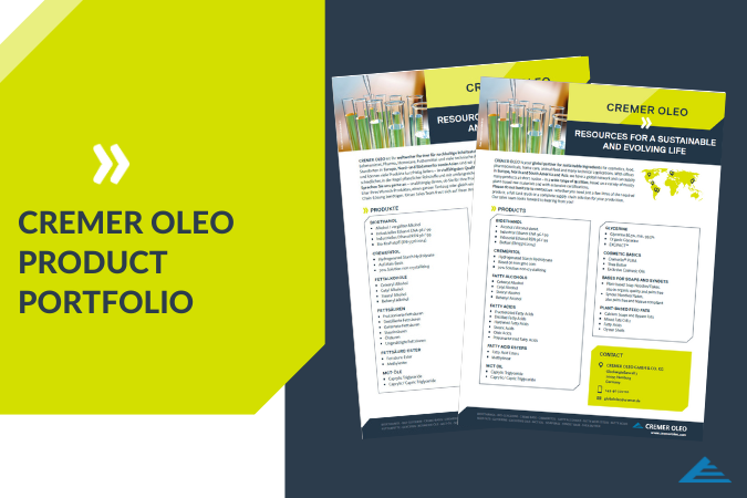 Neuer CREMER OLEO Portfolio Flyer