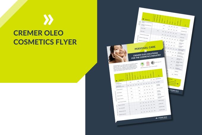 New Cosmetics Flyer from CREMER OLEO: All Products & Certifications at a Glance