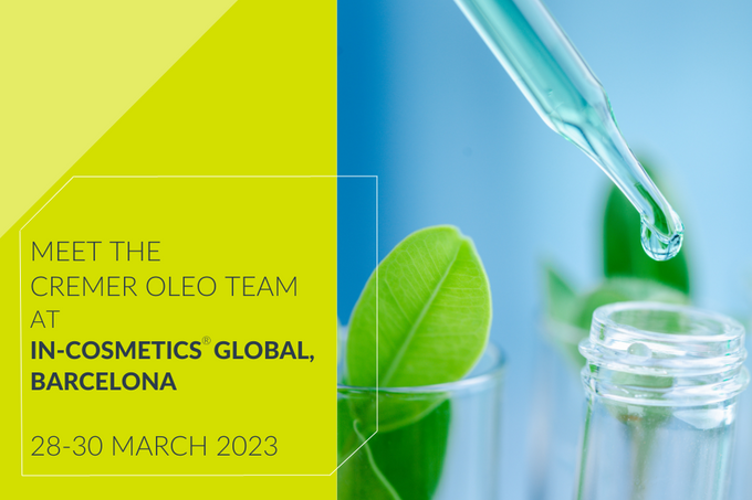 Meet CREMER OLEO at in-cosmetics® global